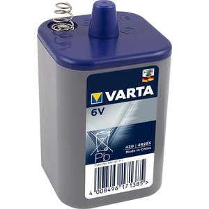 Varta, Longlife 430 / 4R25X Blockbatterie, 6 Volt, 7,5 Ah - 1 Stück, Varta Batterie Longlife 4R25X / 430 1 Stück