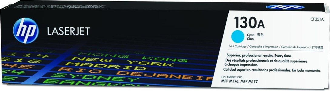 Hp, HP Toner-Modul 130A cyan, Hewlett Packard Toner, blau, No.130A, CF351A, (1'000 Seiten)