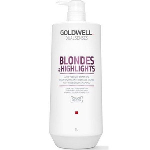 Goldwell, Goldwell Dualsenses Blondes & Highlights Anti-Yellow Shampoo 1000ml, GW DS BL&HL Anti-Yellow Shampoo 1000ml
