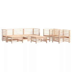 vidaXL, vidaXL 7-tlg. Garten-Lounge-Set Massivholz Kiefer, VidaXL - Garten lounge set kiefernholz, One Size, Braun