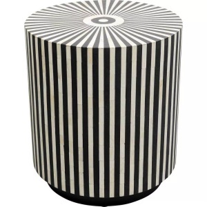 Kare Design, KARE Design - Beistelltisch Electra rund 40, One Size, Schwarz, KARE Design - Beistelltisch Electra rund 40, One Size, Schwarz