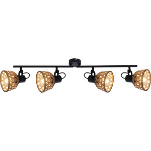 mutoni light, Strahler Wenna Metall schwarz matt 4xE27 LED, Strahler Wenna Metall schwarz matt 4xE27 LED