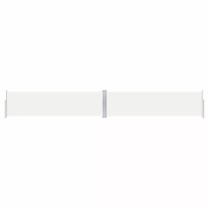 vidaXL, vidaXL Seitenmarkise Ausziehbar Creme 140x1000 cm, vidaXL Seitenmarkise Ausziehbar Creme 140x1000 cm