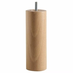 LA REDOUTE INTERIEURS, 4er-Pack Bettfüsse, rund, Höhe. 15 cm