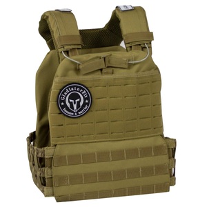 Gladiatorfit, GladiatorFit Gewichtsweste mit Plakette : Sand 1.5 KG Gewichtsweste, GladiatorFit - Tactical Weighted Vest