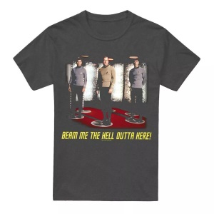Star Trek, Star Trek - Beam Me Out TShirt, für Damen, Charcoal Black, Größe XL, Star Trek - Beam Me Out TShirt, für Damen, Charcoal Black, Größe XL