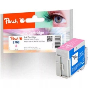 Peach, Peach Tintenpatrone light magenta kompatibel zu Epson No. 760, T7606, Peach E760 Druckerpatrone mali ersetzt Epson T7606LM, C13T76064010 für z.B. Epson SureColor SCP 600