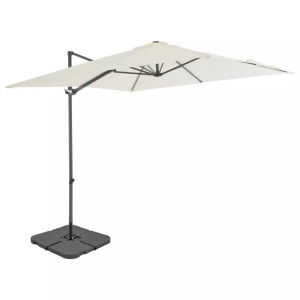 vidaXL, vidaXL Sonnenschirm mit Schirmständer Sand
