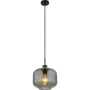 mutoni light, Hängeleuchte Othmar Metall schwarz matt 1xE27, Globo HÄNGELEUCHTE 24/120 cm , 15565H1 , Schwarz, Bronzefarben , Metall, Glas , 120 cm , matt , 004558481603