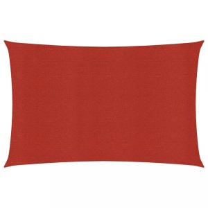 vidaXL, vidaXL Sonnensegel 160 g/m² Rot 2x3,5 m HDPE