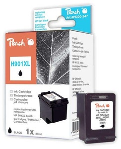 Peach, Peach Druckkopf schwarz kompatibel zu HP No. 901XL, CC654AE, Peach HP 901 XLBK Druckkopf XL bk ersetzt HP No. 901XL BK, CC654AE für z.B. HP OfficeJet J 4580, HP OfficeJet 4500, HP OfficeJet 4500 Wireless