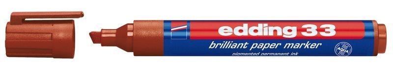 edding, EDDING Permanent Marker 33, Filzstift, Edding 33, Permanent Marker, 1-5mm, braun, 33-7