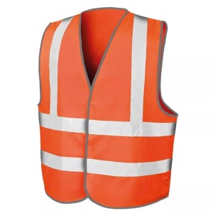 Result, Core Warnweste Unisex Orange L, Result - Core Warnweste, L, Orange