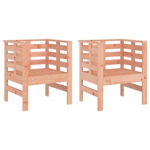 vidaXL, vidaXL Gartenstühle 2 Stk. 61,5x53x71 cm Massivholz Douglasie