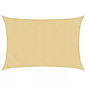 vidaXL, vidaXL Sonnensegel Sandfarbe 4,5x3,5 m 100% Polyester Oxford, vidaXL Sonnensegel Sandfarbe 4,5x3,5 m 100% Polyester Oxford
