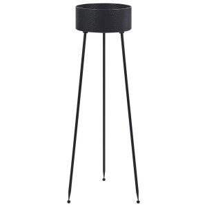 Beliani, Beliani Leika Pflanzenständer, Beliani - Pflanzenständer aus Eisen Modern LEIKA, One Size, Schwarz