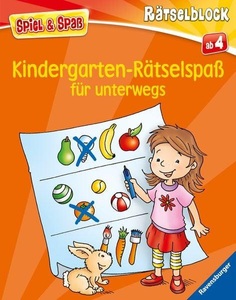 undefined, Kindergarten-Rätselspaß für unterwegs, Kindergarten-Rätselspass für unterwegs - Rätselbuch ab 4 Jahre Reisespiele für Kinder (Spiel & Spass - Rätselblock)