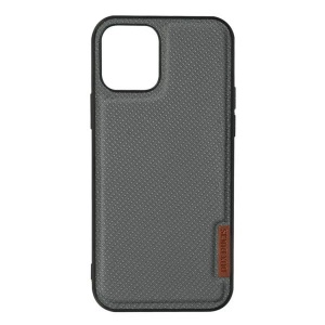 Apple, Dux Ducis - iPhone 12 Pro Max Hybrid Hülle TPU Bumper + Nylon Rückseite - Grau / Schwarz, 