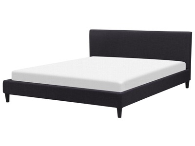 Beliani, Beliani Polsterbett schwarz 180 x 200 cm FITOU, 