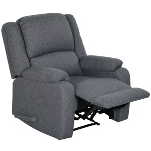 Northio, Northio - Relaxsessel Manuell, bis 150 kg belastbar, Fernsehsessel mit Liegefunktion, Leinenoptik, TV-Sessel Seitengriff, Fußstütze, One Size, Northio - Relaxsessel Manuell, bis 150 kg belastbar, Fernsehsessel mit Liegefunktion, Leinenoptik, TV-Sessel Seitengriff, Fußstütze, One Size