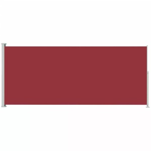 vidaXL, vidaXL Ausziehbare Seitenmarkise 180x500 cm Rot