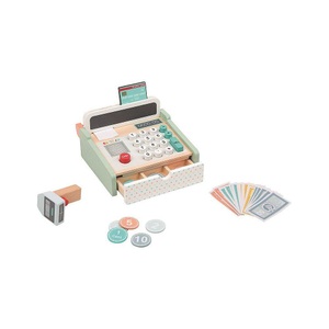 undefined, Spielba - Kasse mit Scanner + Holzrechner - Ab 3 Jahren, Spielba Lernspielzeug »Spielgeld Ka«