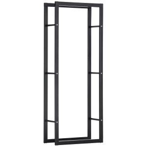 HOMCOM, HOMCOM - Kaminholzständer, One Size, Schwarz, HOMCOM - Kaminholzständer, One Size, Schwarz