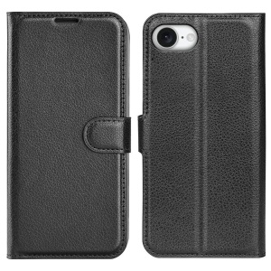 Cover-Discount, Cover-Discount - iPhone 16e - Leder Etui Hülle, Schwarz