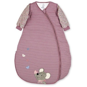 Sterntaler, Sterntaler Jersey-Schlafsack MAUS MABEL gestreift in lilac in Gr. 90, Jersey-Schlafsack MAUS MABEL gestreift in lilac