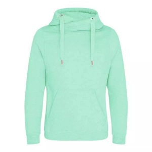 Awdis, Cross Neck Kapuzenpullover Unisex Mint XL, AWDis - Cross Neck Kapuzenpullover, für Herren, Mint, Größe XL