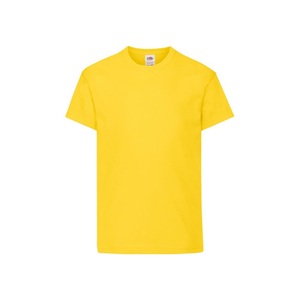 Fruit Of The Loom, Original Tshirt Mädchen Gelb 164-170, Fruit of the Loom - Original TShirt, 164-170, Gelb