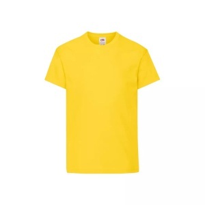 Fruit Of The Loom, Original Tshirt Mädchen Gelb 164-170, Fruit of the Loom - Original TShirt, 164-170, Gelb