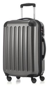 Hauptstadtkoffer, HAUPTSTADTKOFFER Hartschalentrolley mit 4 Doppelrollen, »Alex mit TSA Schloss«, Hauptstadtkoffer - Alex Handgepäck Hartschale glänzend mit TSA, 55 CM, Taubengrau