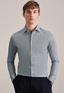 Seidensticker, Business Hemd Shaped Fit Extra Langer Arm Uni Unisex Grün 42, 