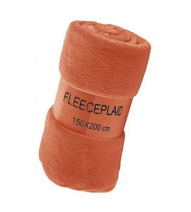 undefined, Weiche, flauschige Fleecedecken in verschiedenen Farben, Wohndecke Coral Orange Polyester 200 cm 150 cm