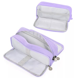 Only-bags.store, Federmäppchen für die Schule mit 3 Fächern, großes Fassungsvermögen, Federmäppchen, Schreibwaren, Organizer, Kosmetiktasche Federmäppchen für die Schule mit 3 Fächern, großes Fassungsvermögen, Federmäppchen, Schreibwaren, Organizer, Kosme, Only-bags.store - Federmäppchen für die Schule mit 3 Fächern, großes Fassungsvermögen, Federmäppchen, Schreibwaren, Organizer, Kosmetiktasche, One Size, Violett