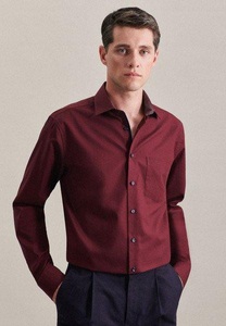 Seidensticker, Business Hemd Regular Fit Extra Langer Arm Uni Herren Rot Bunt 39, 