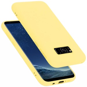 Cadorabo, Hülle für Samsung Galaxy S8 PLUS TPU Silikon Liquid, Cadorabo - Hülle für Samsung Galaxy S8 PLUS TPU Silikon Liquid, Gelb