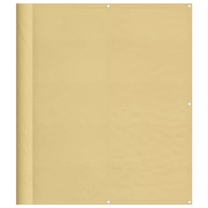vidaXL, vidaXL Balkon-Sichtschutz Sandfarben 120x600 cm 100% Polyester-Oxford, vidaXL Balkon-Sichtschutz Sandfarben 120x600 cm 100% Polyester-Oxford