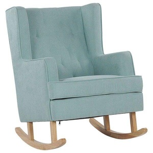 Beliani, Schaukelsessel Aus Polyester Retro Trondheim Unisex ONE SIZE, Beliani - Schaukelsessel aus Polyester Retro TRONDHEIM, One Size, Mint