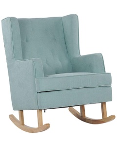 Beliani, Schaukelsessel Aus Polyester Retro Trondheim Unisex ONE SIZE, Beliani - Schaukelsessel aus Polyester Retro TRONDHEIM, One Size, Mint