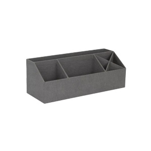 BIGSO, ELISA Schreibtisch Organizer Grau Canvas ELISA Schreibtisch Organizer Grau Canvas, Bigso Box of Sweden - ELISA Schreibtisch Organizer Grau Canvas, One Size,