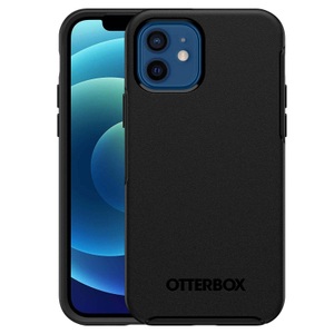 OTTERBOX, Symmetry+, Handyhülle, Otterbox Back Cover Symmetry+ MagSafe iPhone 12/12 Pro Schwarz