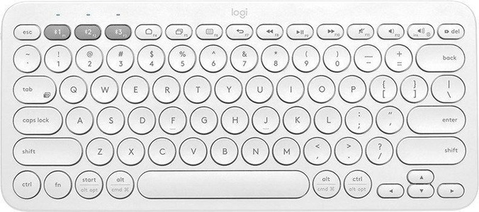 Logitech, LOGITECH K380 Multi-Device (Qwertz) Schweizerisch - Bluetooth Tastatur (Weiss), Logitech K380 Multi Device Wireless Bluetooth Tastatur Weiss
