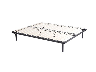 Vente-unique, Lattenrost ErgoOpti Standard mit Füßen - 140x190cm - Schwarz Lattenrost ErgoOpti Standard mit Füßen - 140x190cm - Schwarz, 