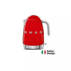 SMEG, SMEG 50's Retro Style Wasserkocher mit Temperatureinstellung rot, SMEG Wasserkocher mit Temperaturkontrolle KLF04RDEU Rot