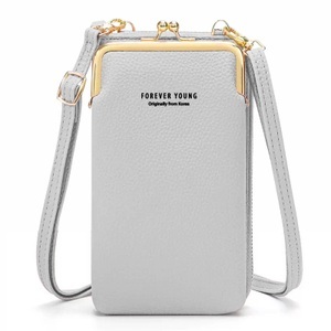Avizar, Kunstledertasche mit Schulterriemen, Avizar - Kunstledertasche mit Schulterriemen, Grau