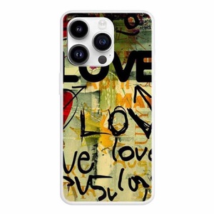Cover-Discount, iPhone 15 Pro - Ultra Slim Silikon Hülle Love, Cover-Discount - iPhone 15 Pro Ultra Slim Silikon Hülle, Weiss