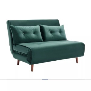 Vente-unique, Sofa 2-Sitzer mit Schlaffunktion - Samt - Tannen - URIBIA Sofa 2-Sitzer mit Schlaffunktion - Samt - Tannen - URIBIA, Vente-unique - Sofa 2-Sitzer mit Schlaffunktion - Samt - Tannengrün - URIBIA, One Size