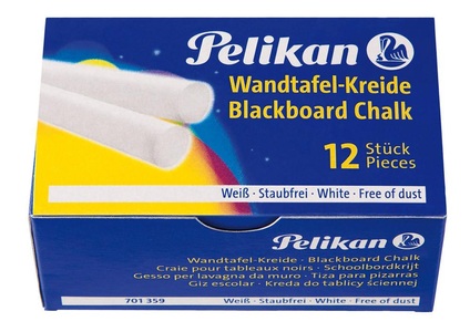 Pelikan, Wandtafelkreide 755/12 weiß, Wandtafelkreide 755/12 weiß